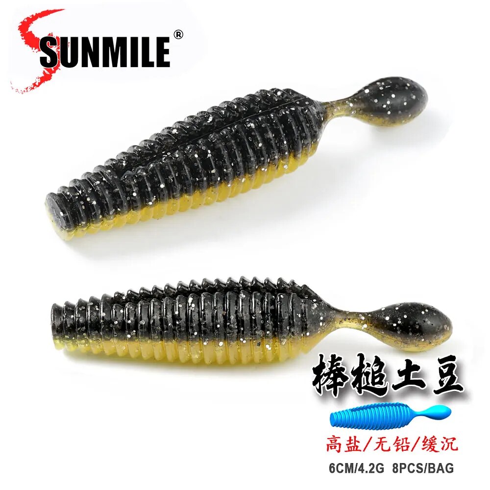 Fishing Lure Soft Plastic - SUNMILE Stick Bait 6cm4.2g Casting Heavy