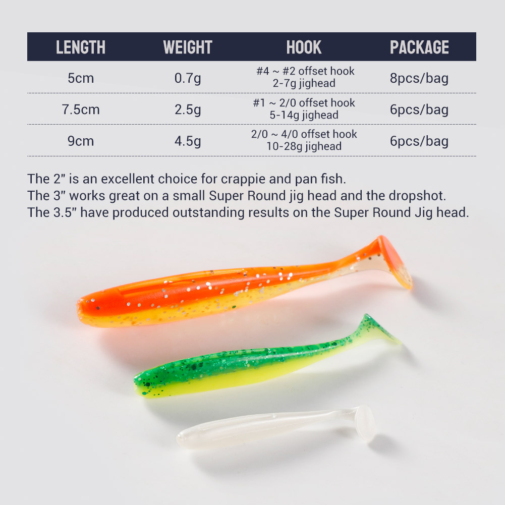 Noeby Easy Shiner Silicone Sha - Fishing Lure Soft Plastic 评论和价格