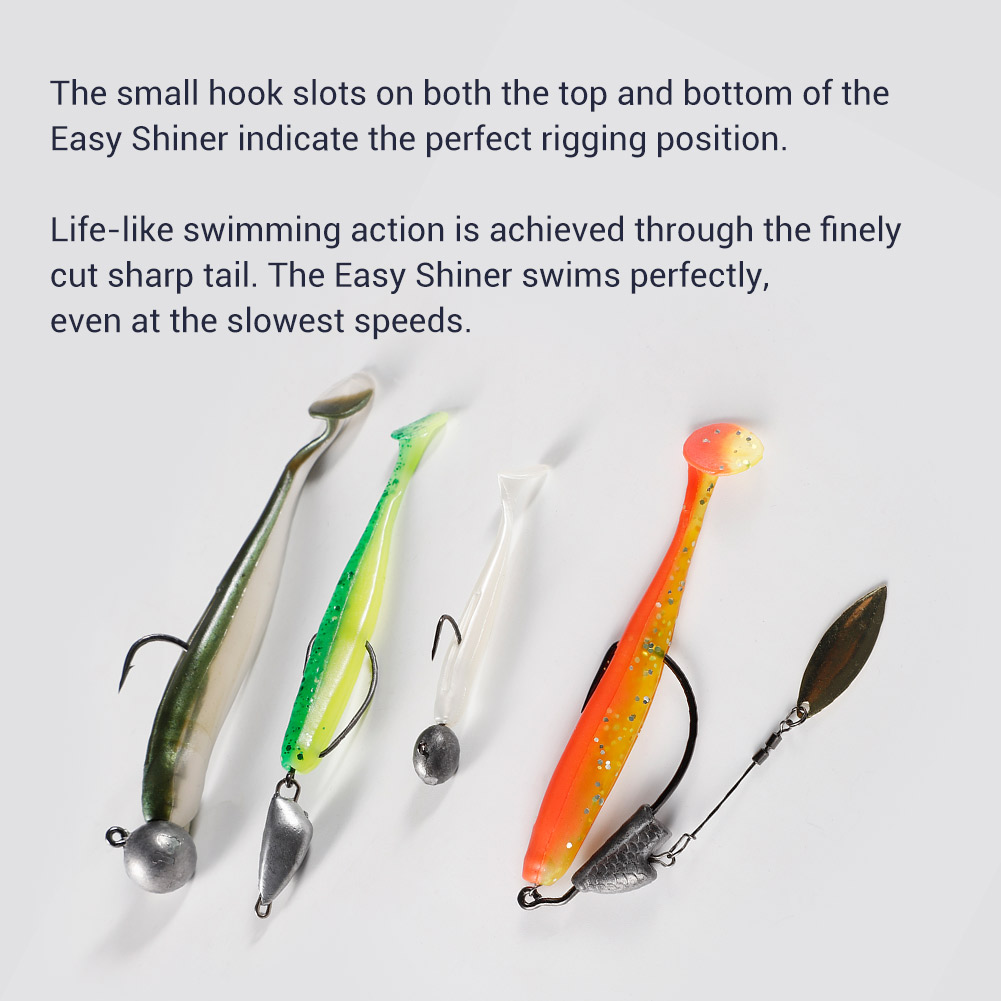 Noeby Easy Shiner Silicone Sha - Fishing Lure Soft Plastic 评论和价格
