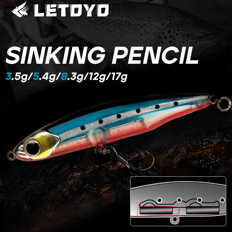 LETOYO Sinking Pencil 17g 12g- - Fishing Lure Topwater 评论和价格