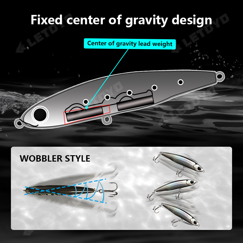LETOYO Sinking Pencil 17g 12g- - Fishing Lure Topwater 评论和价格